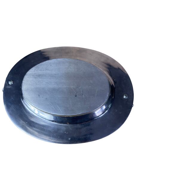 vintage silver tone tray with butterfly shaped handles. - Picture 5 of 6